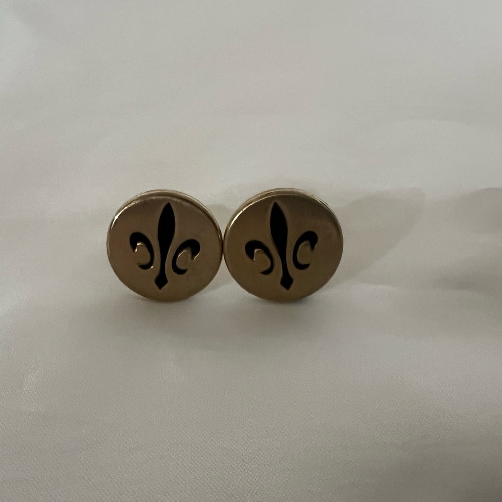 Cuff Links I Vintage Swank Fleur de Lis